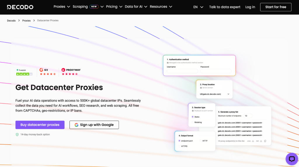 Decodo Main Page Decodo Main Page