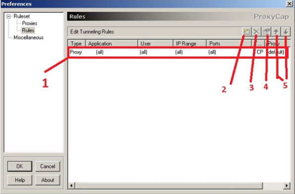 Go to the «Rules» settings