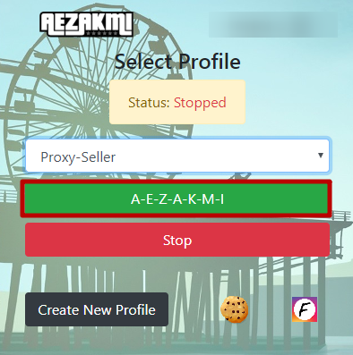 Нажмите на кнопку «A-E-Z-A-K-M-I»