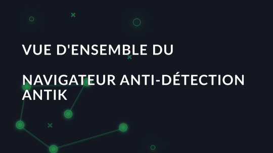 Vue d'ensemble du navigateur anti-détection Antik