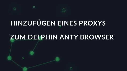 Einrichten eines Proxys in Dolphin{anty} browser