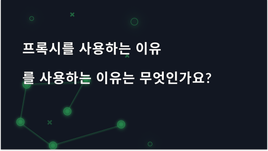 데이터 구문 분석에 프록시를 사용하는 이유는 무엇인가요?