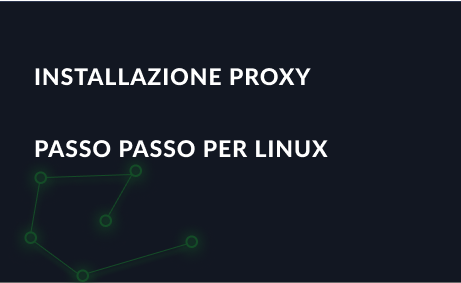 Installazione proxy passo passo per Linux
