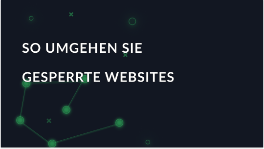 Umgehung der gesperrten Websites über den Proxy-Server