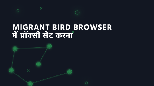 Migrant Bird Browser में प्रॉक्सी सेट करना