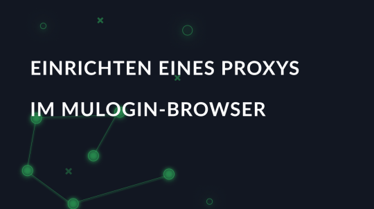 Einrichten eines Proxys im MuLogin-Browser
