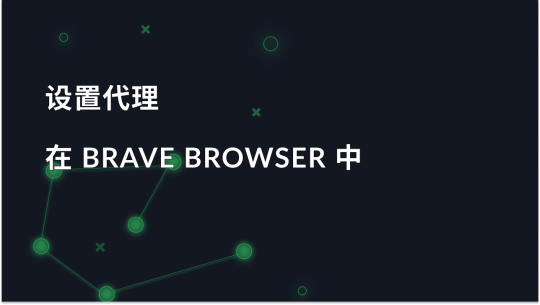 在 Brave 浏览器中设置代理的分步指南