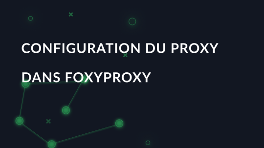 Configuration du proxy dans FoxyProxy