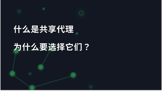 什么是共享代理，为什么要选择它们？