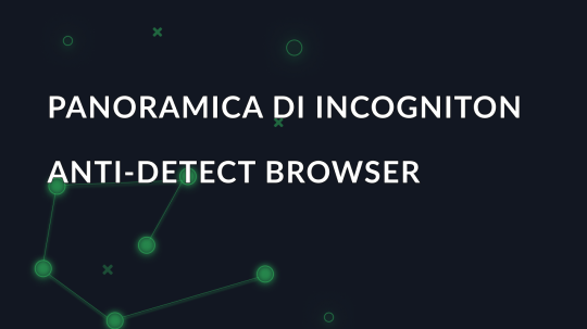 Panoramica di Incogniton anti-detect browser