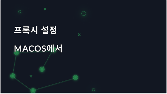 MacOS에서 프록시를 구성하는 방법: 최고의 설정 가이드