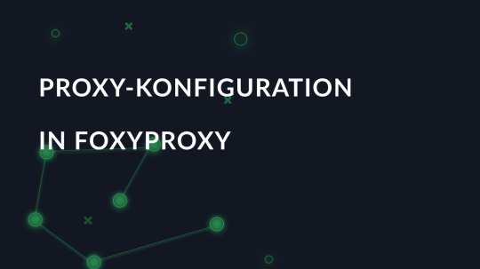Proxy-Konfiguration in FoxyProxy