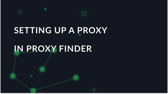 Setting up a proxy in the Proxy Finder for Opera