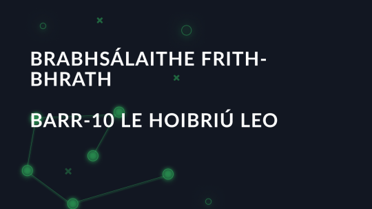 Brabhsálaithe Frith-Bhrath Barr-10 le hoibriú leo