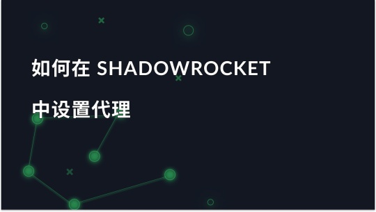 如何在 Android 版 Shadowrocket 中设置和使用代理服务器