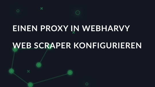 Einen Proxy in WebHarvy Web Scraper konfigurieren