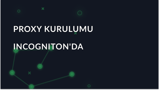 Incogniton'da Proxy Nasıl Kurulur
