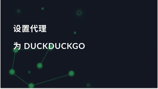 如何使用 DuckDuckGo 代理？
