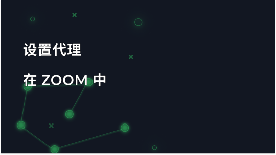 如何设置 Zoom 代理