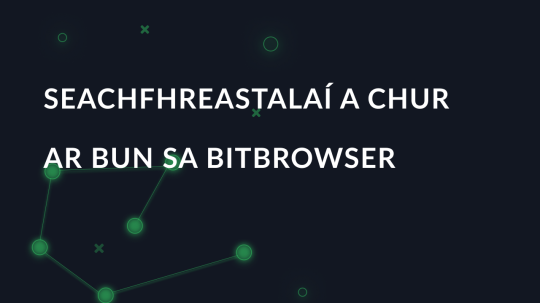 Seachfhreastalaí a chur ar bun sa BitBrowser