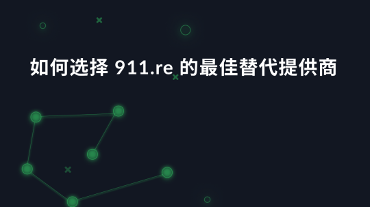 如何选择 911.re 的最佳替代提供商