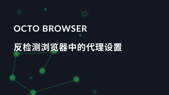 Octo Browser 反检测浏览器中的代理设置