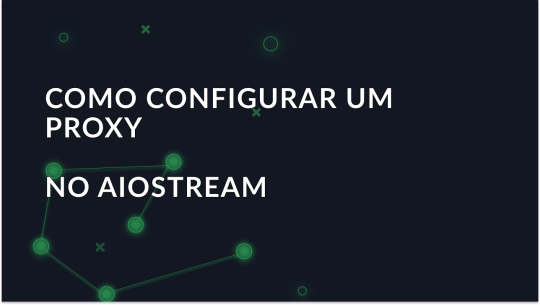 Como configurar um proxy no AIOStream