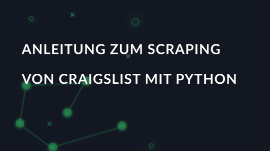 Anleitung zum Scraping von Craigslist mit Python