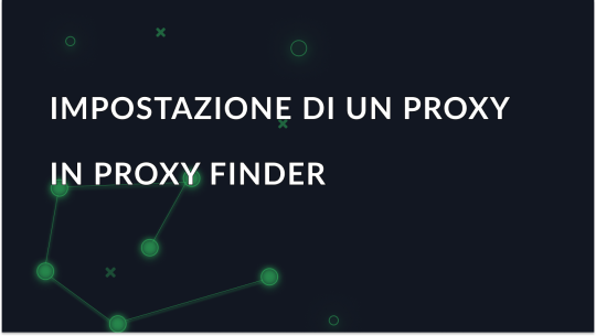 Impostazione di un proxy in Proxy Finder per Opera