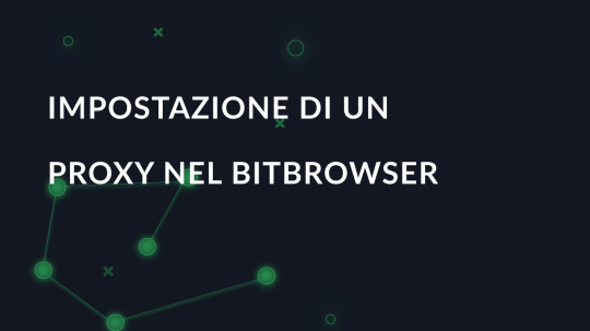 Impostazione di un proxy nel BitBrowser