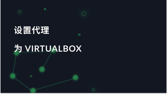 如何通过代理连接 VirtualBox