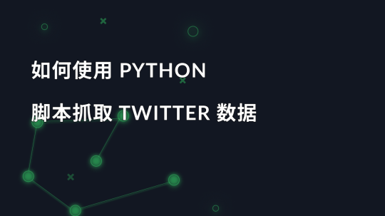 如何使用 python 脚本抓取 Twitter 数据