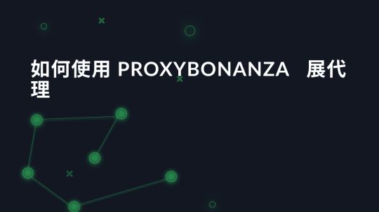 如何使用 ProxyBonanza 扩展代理