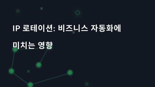 IP 로테이션: 비즈니스 자동화에 미치는 영향