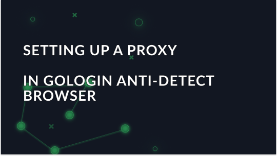 Setting up a Proxy in the GoLogin Anti-Detect Browser