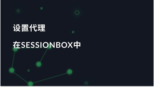 在Sessionbox中逐步设置代理