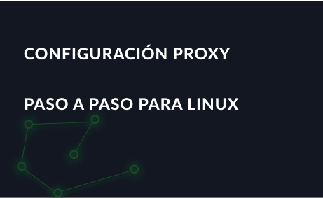 Configuración proxy paso a paso para Linux