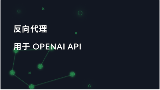 OpenAI API 的反向代理：说明