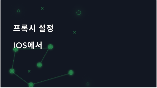 IOS에서 프록시 설정을 구성하는 방법