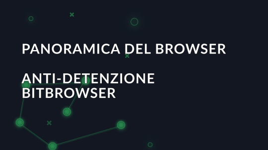 Panoramica del browser anti-detenzione BitBrowser