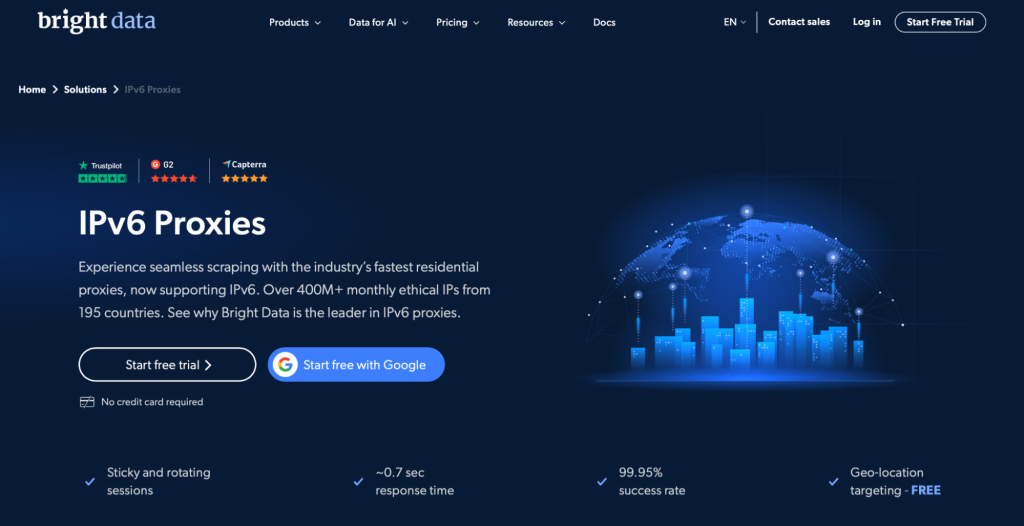 Bright Data Main Page