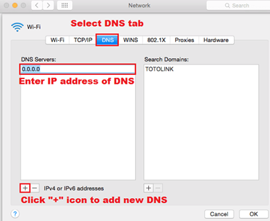 Select «DNS», it is necessary to click on «+»