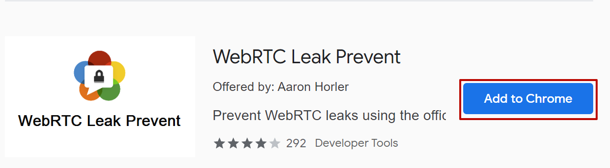 Disable WebRTC in the browser