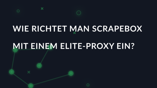 Wie richtet man ScrapeBox mit einem Elite-Proxy ein?