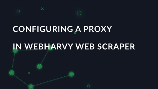 Configuring a proxy in WebHarvy web scraper