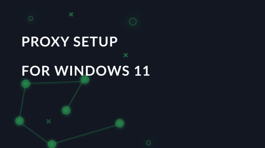 Proxy setup for Windows 11: enabling and disabling