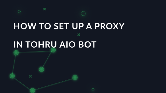 Tohru AIO Bot proxy settings guide